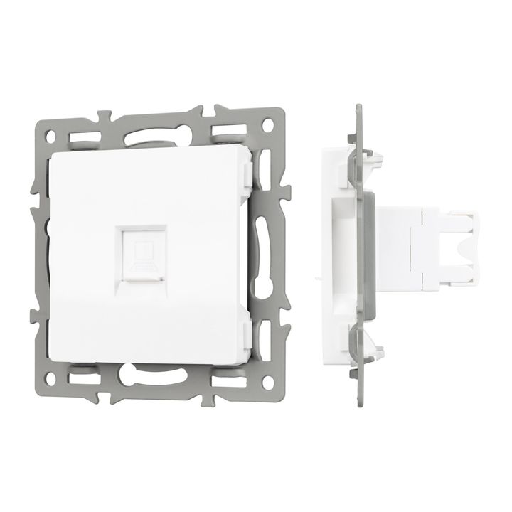 Механизм компьютерной розетки SCT-MPC1-PL-WH (RJ-45, CAT6) Arlight 045301
