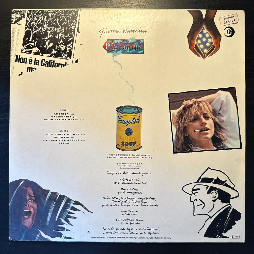Gianna Nannini - California (Германия 1979г.)