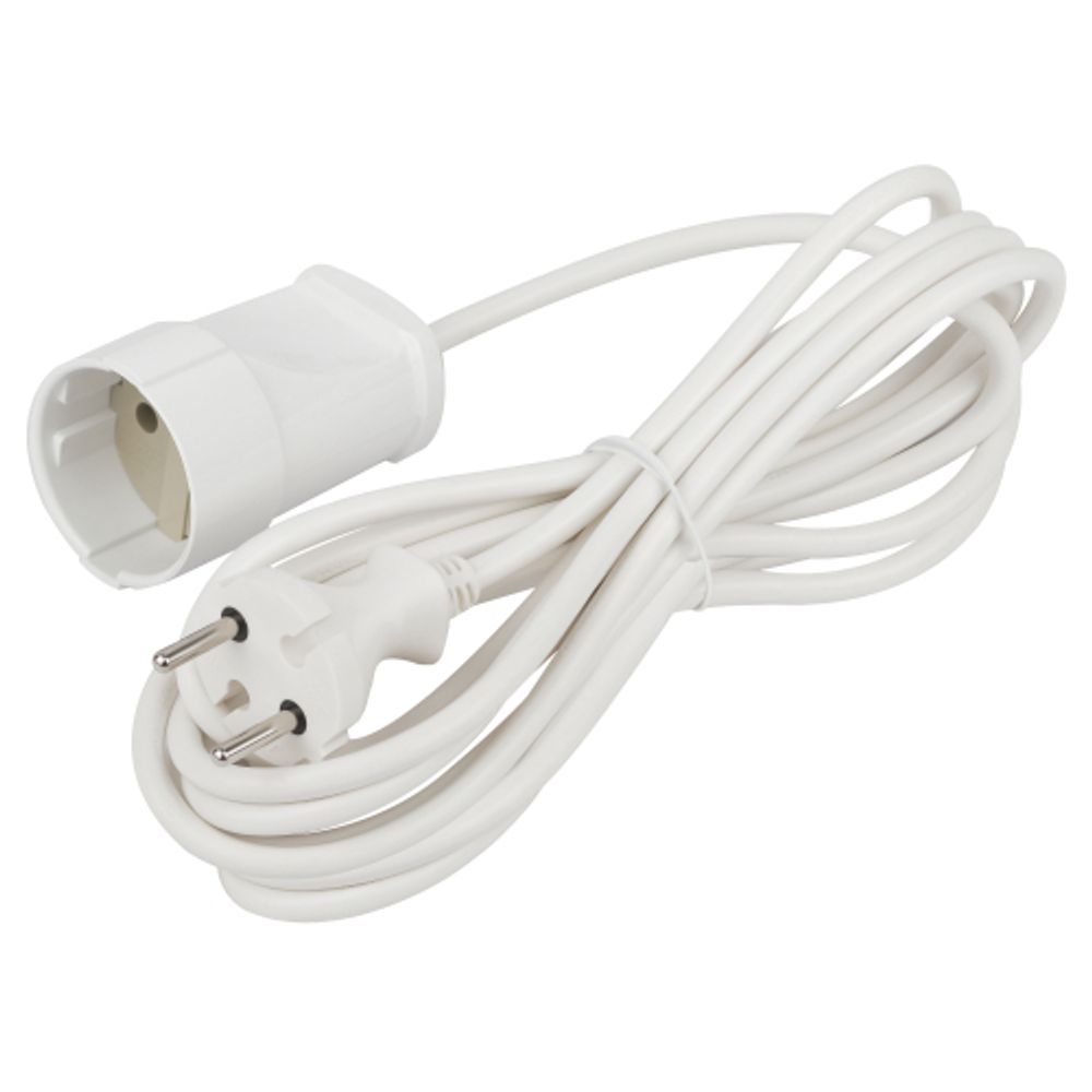 Удлинитель электрический ЭРА UX-1-5m без заземления 1 розетка 5м ПВС 2x0,75мм2 6А | Бытовые удлинители