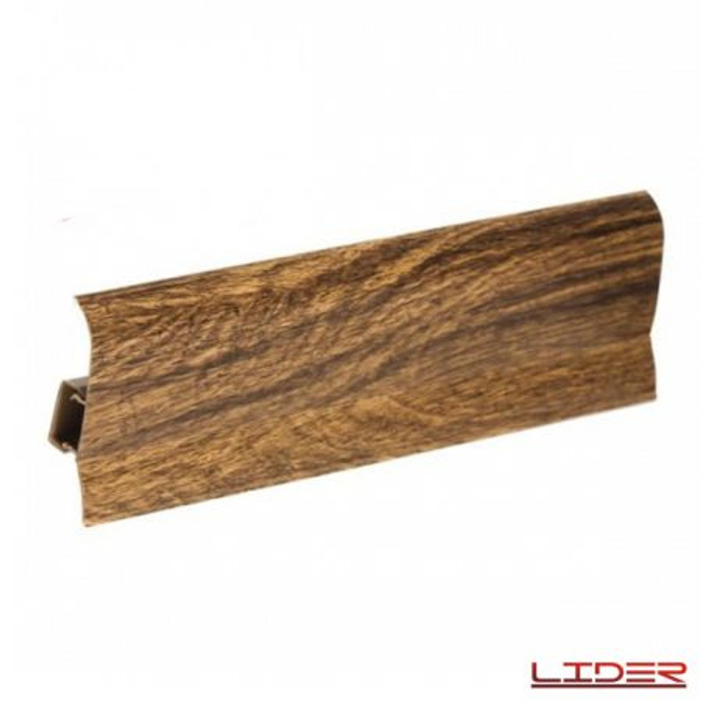 ПЛИНТУС "LIDER-75" 745 Дуб затемненный 75*20мм 2,5м с к/к.