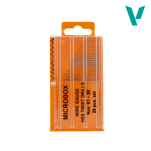 VALLEJO TOOLS: SET OF 20 DRILL BITS, NO. 61-80 mm
