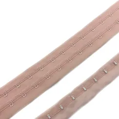 Крючки на ленте двухрядные персик (цв. 81), Arta-F