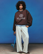 Свитшот Live Loud коричневый