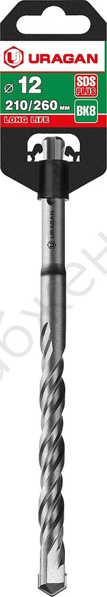 URAGAN 12х260 мм, SDS-plus бур (29311-260-12)