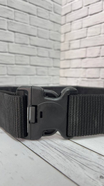 Тактический ремень с фастексом чёрный