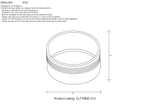 Декоративное кольцо внутреннее Crystal Lux CLT RING 013 GO
