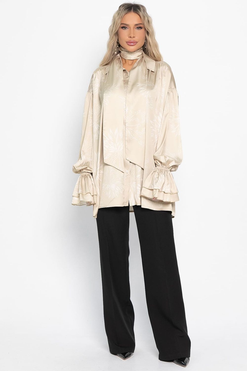 Блуза Присцилла (бежевая) Б14951-5М LT Collection