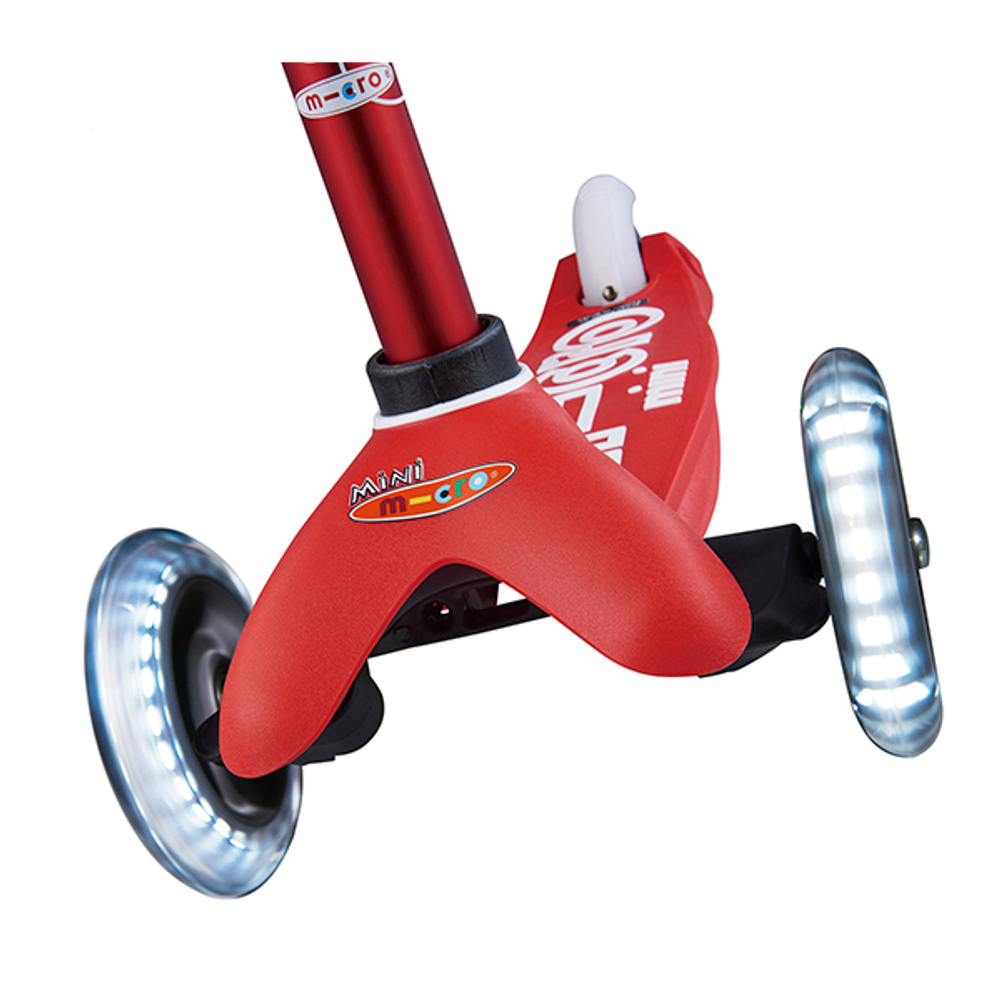 Самокат Mini Micro Deluxe LED Красный