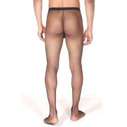 Мужские легинсы черные в сетку LaBlinque LB15143