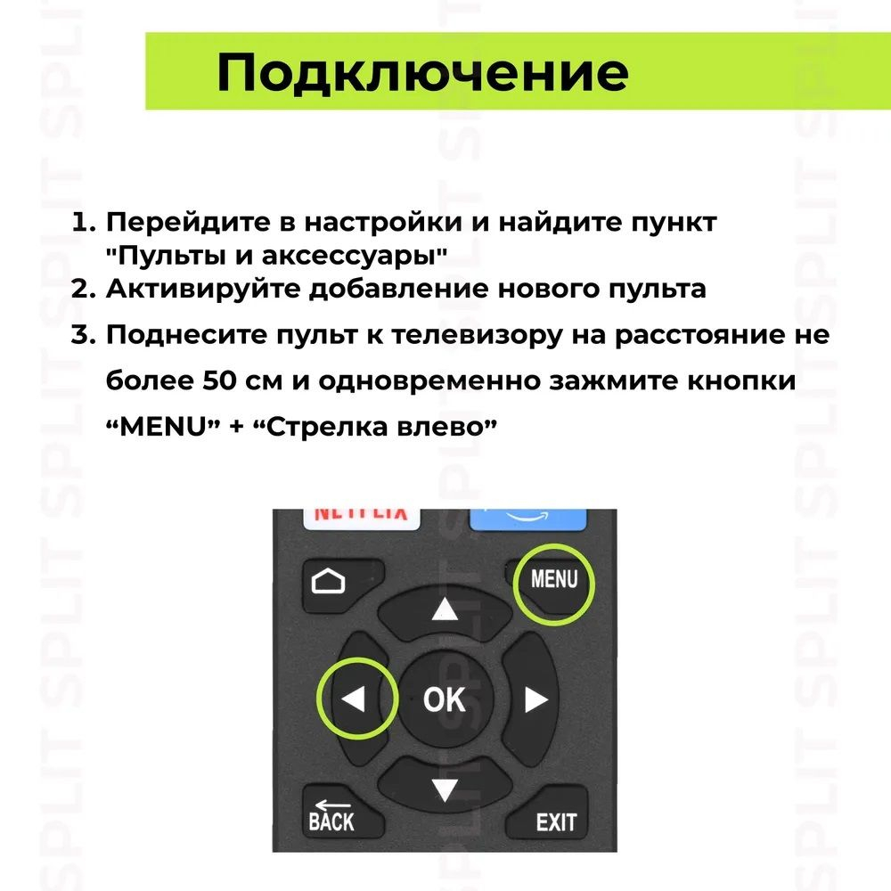 Пульт RM-C3250 для телевизоров JVC SMART TV с голосовой функцией