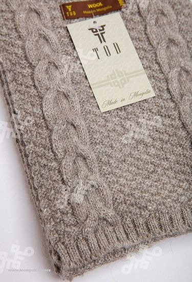 Шарф из 100% монгольской шерсти