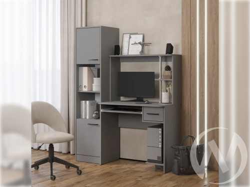 Стол компьютерный Дебют с пеналом (графит)