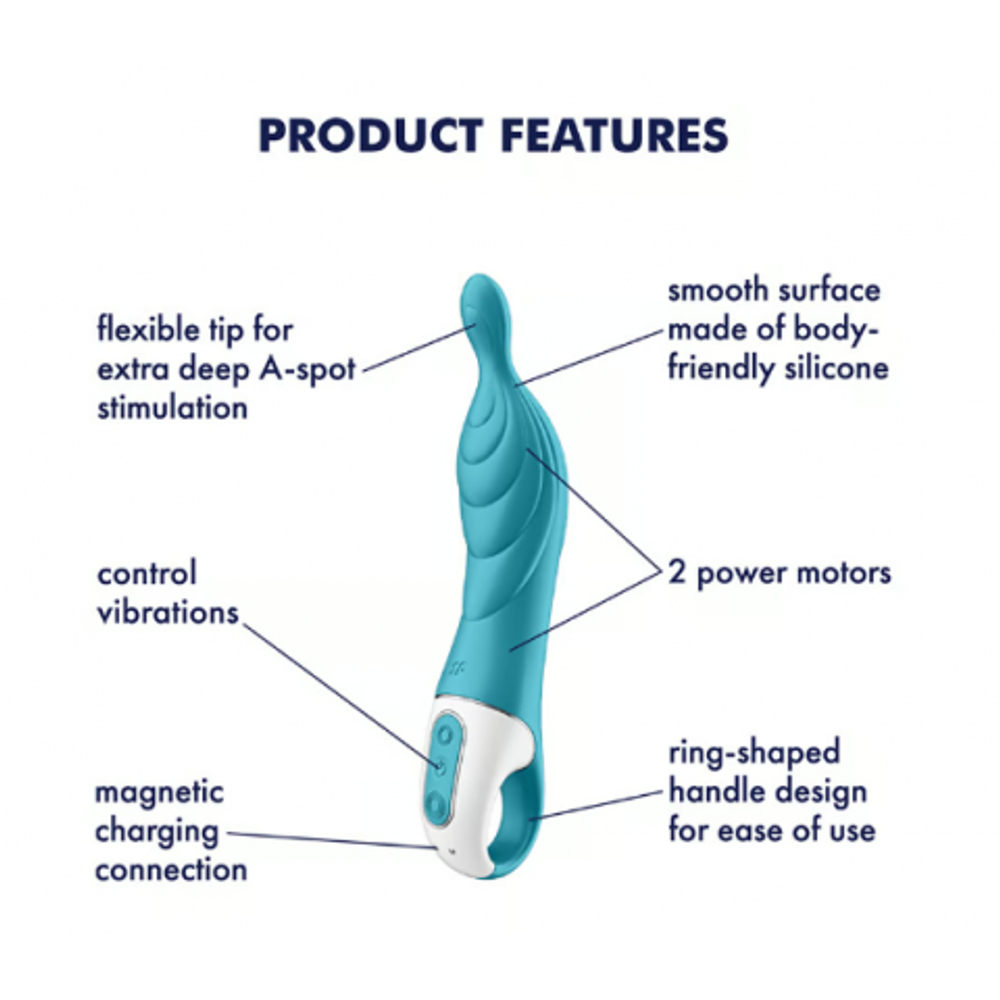 Вибратор для точки "А" Satisfyer A-Mazing 2 бирюзовый