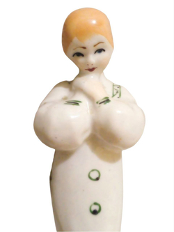 Фарфоровая статуэтка "Белорусская девушка" Артель "Прогресс"