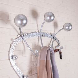 Вешалка настенная Heri modern 1 Античное серебро