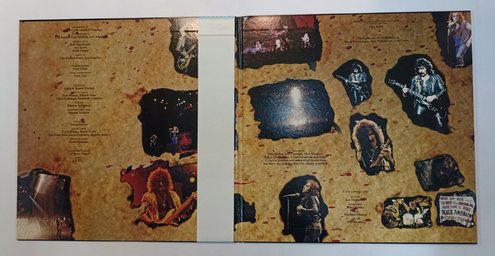 Винтажная виниловая пластинка Black Sabbath Live Evil 2LP (Japan 1983)