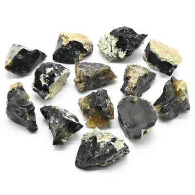 Минерал опал черный 30*21*17 мм, 10-14 гр.