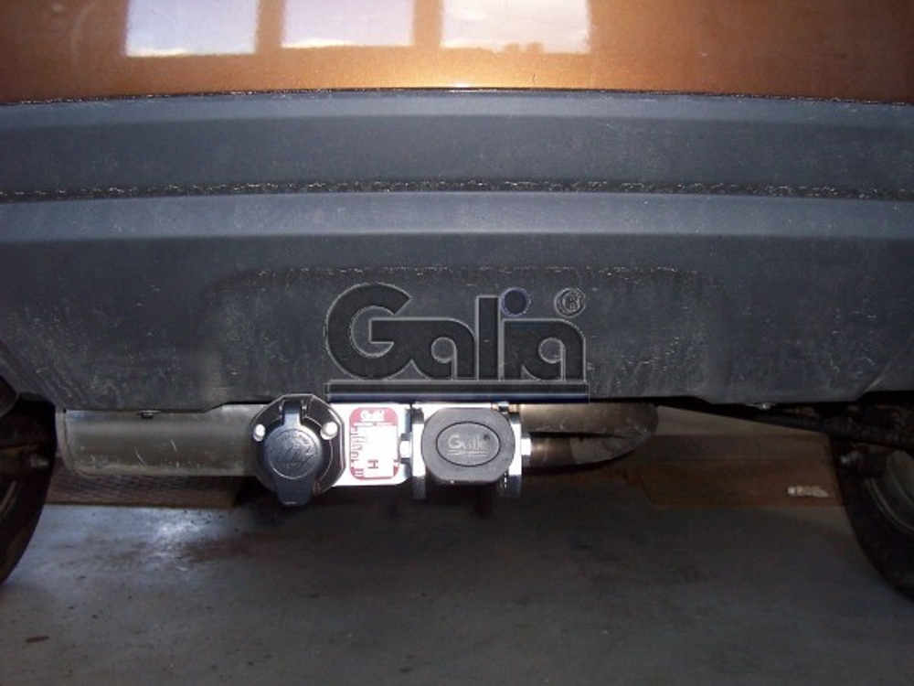 Фаркоп оцинкованный Galia D041C для Renault Duster 2010-2015, 2015-2019 2WD/4WD, Nissan Terrano 2014-(паспорт и сертификат в комплекте)(без электрики)