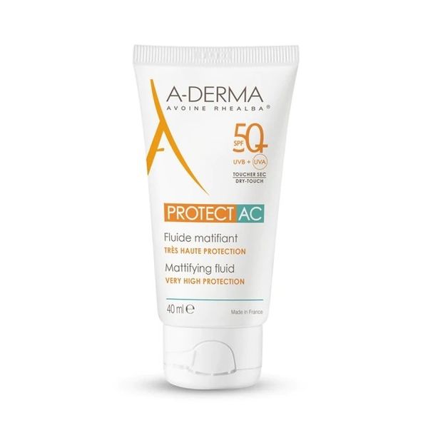 A-Derma PROTECT AC Флюид SPF50+ для жирной кожи