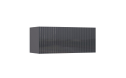 Тумба навесная №1 Оливия, Графит, Графит глянец