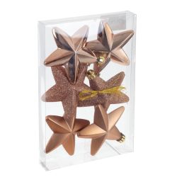 GAEM Набор из 6шт Украшение новогоднее "Звезда", L12,5 W2,5 H18,5 см