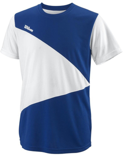 Футболка для мальчика теннисная Wilson Team II Triangle Crew - небесный