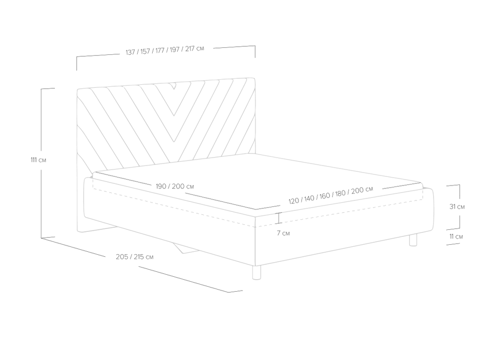Кровать Vivien