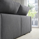 2-местный диван - IKEA ESKILSTUNA/ЭСКИЛЬСТУНА ИКЕА, 100х109х190 см, темно-серый