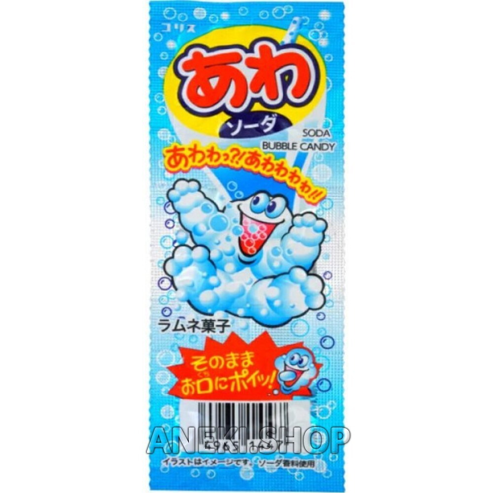 Конфеты шипучки со вкусом рамунэ 7,2 г Soda Bubble Candy