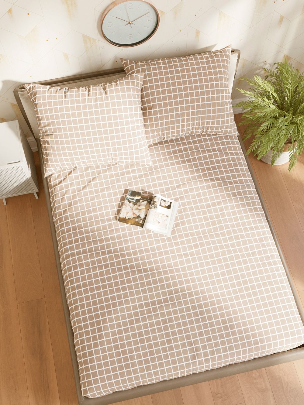 Постельное белье Milky Garden "Mary" 1,5-сп   наволочка 50х70 1шт Простынь на резинке 90х200 см  Пододеяльник 145х215 см