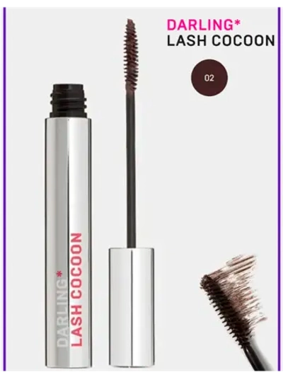 DARLING*, Термостойкая тушь Lash Cocoon, коричневая 02