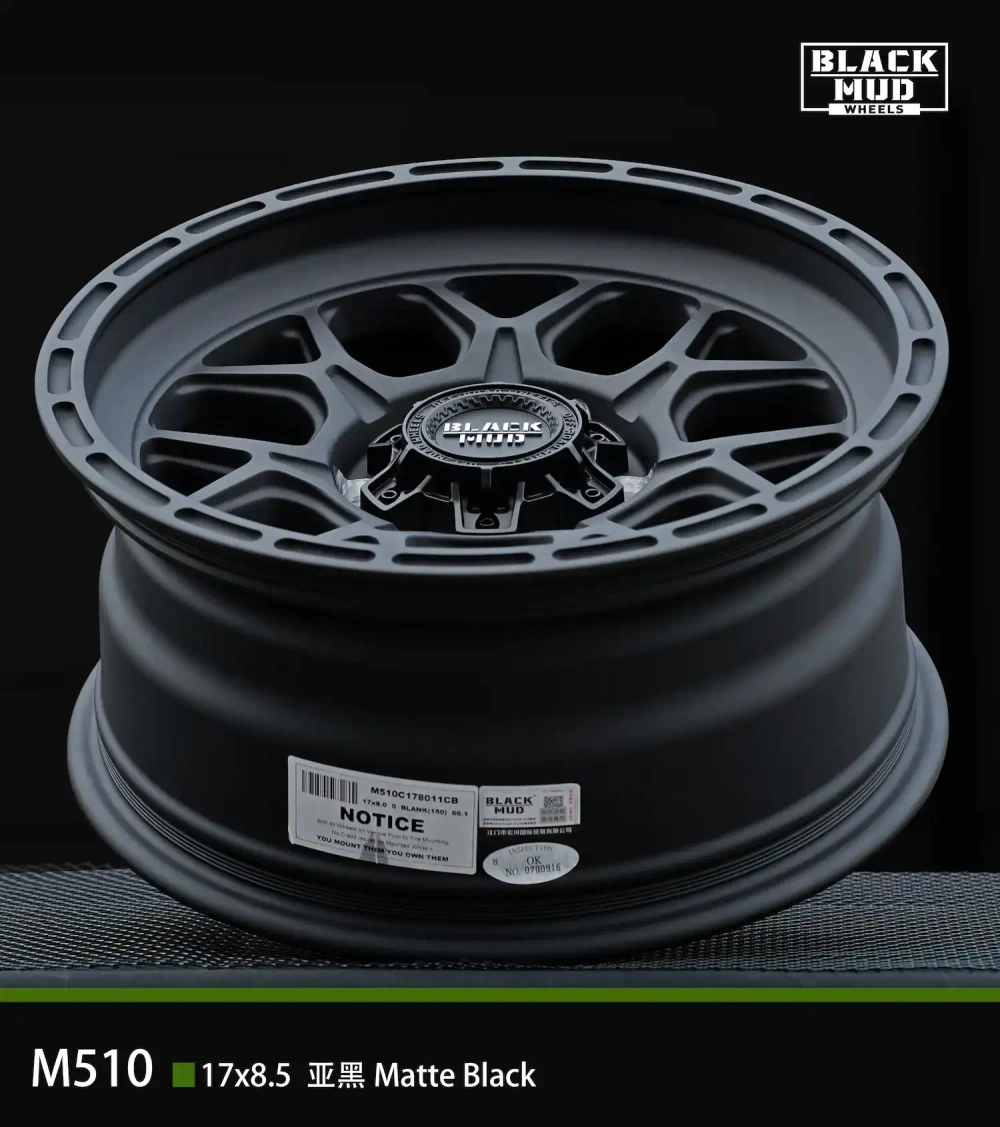 Диск колёсный литой BLACK MUD M510C R17 8,5 ET0 Black matte