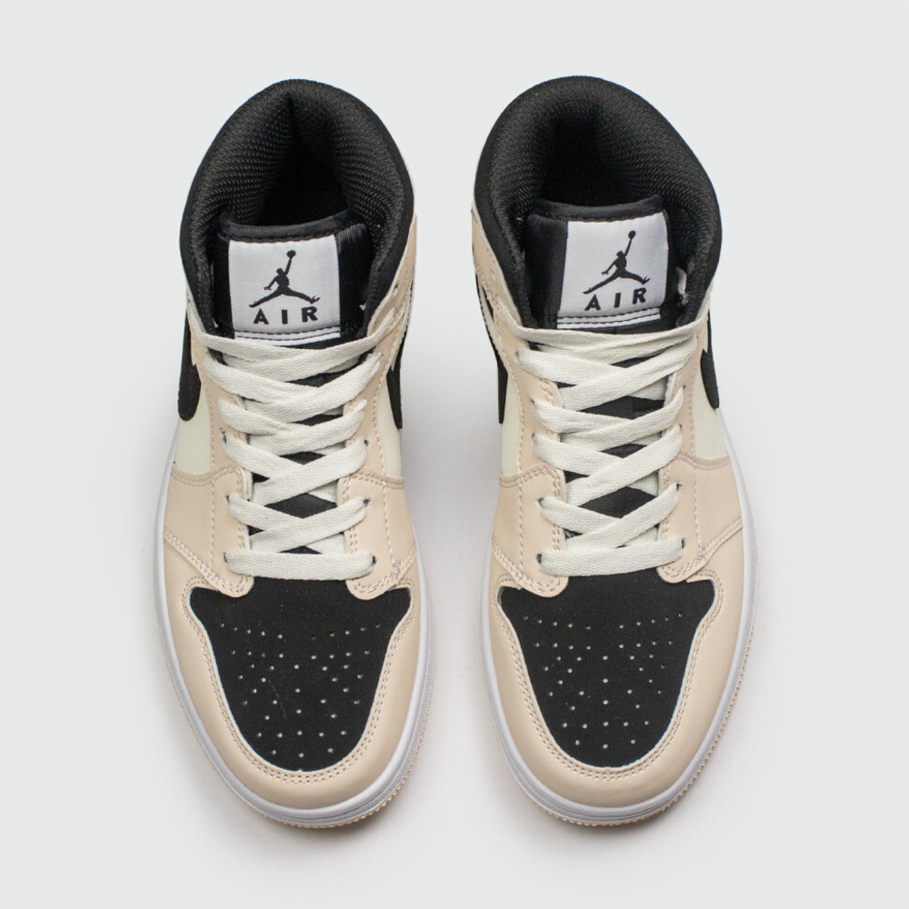 кроссовки Air Jordan 1 Mid Cream Black Wmns