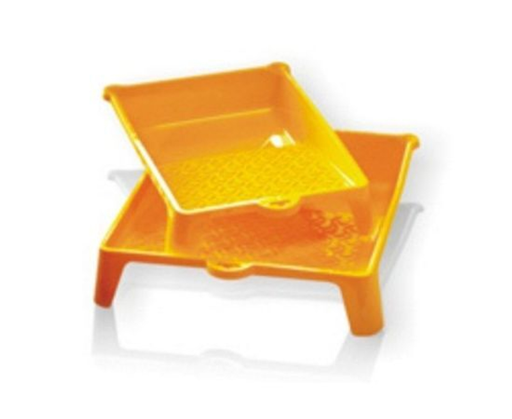 Ванночка малярная Акор Мастер Универсальная 301 33 026 для ЛКМ, 250х330 мм, объем 0.8 л, пластиковая, желтая