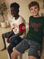 Пижама для мальчика Next 226-235, 2 шт., Молочный, Зеленый