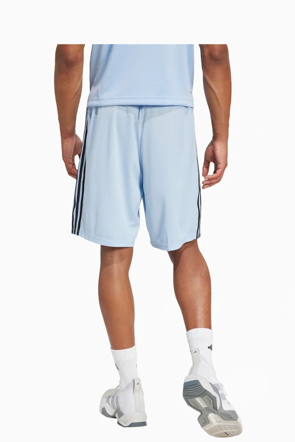 Шорты adidas Essentials Piqué 3-Stripes Training - голубой