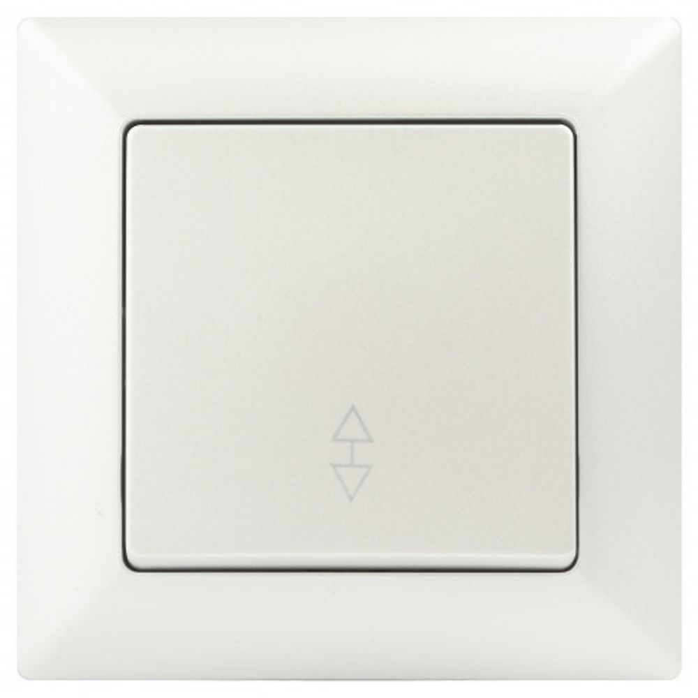 Переключатель Intro Solo 4-103-06 одноклавишный 10А-250В, IP20, СУ, перламутр