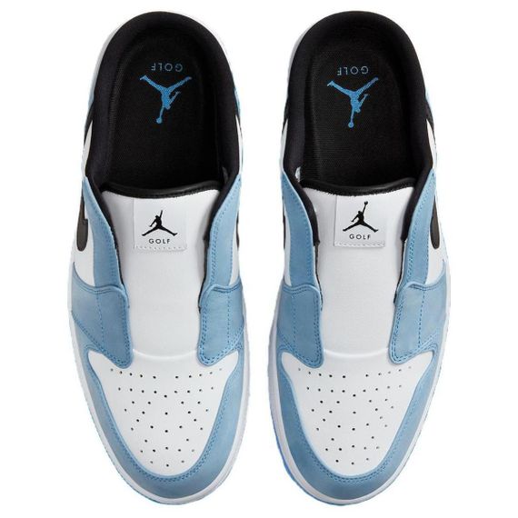 Jordan Air Jordan 1 Кроссовки для скейтбординга Низкие Синий Белый Черный Унисекс