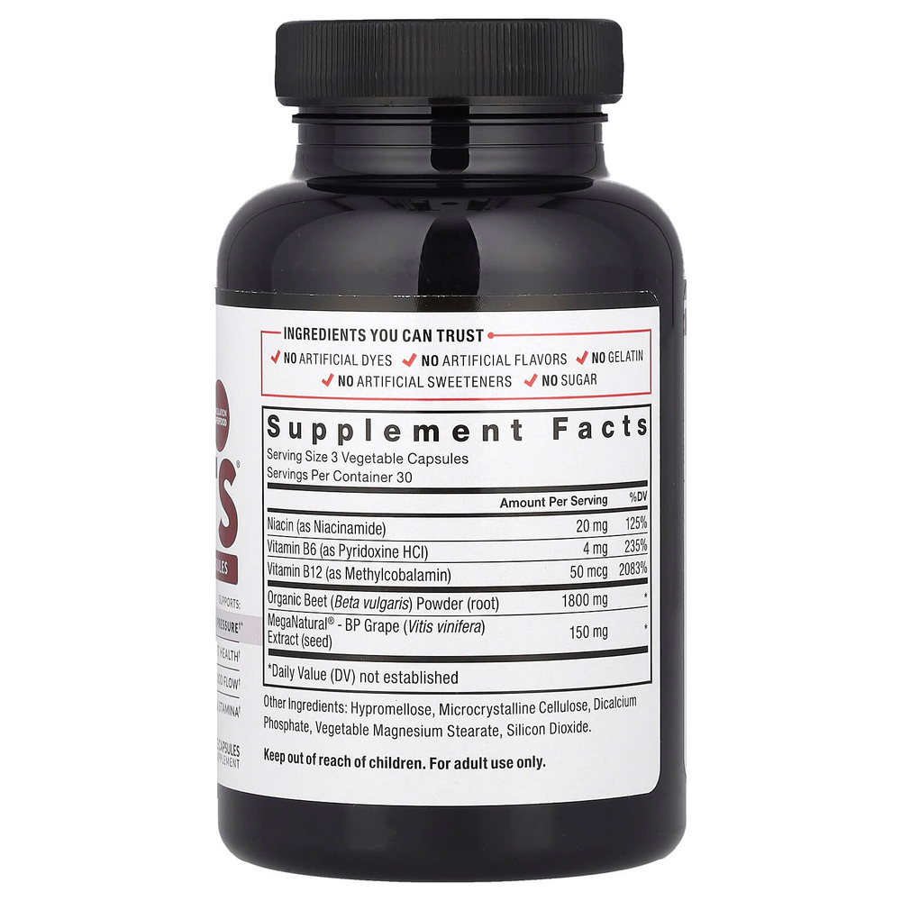 Force Factor, Total Beets®, 90 растительных капсул (600 мг в 1 капсуле)