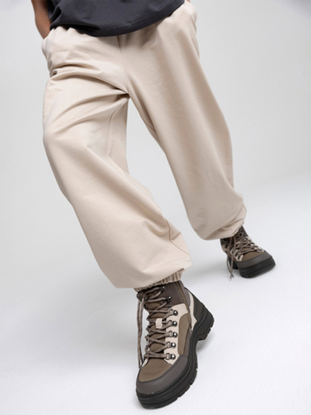 Брюки на резинке Mjölk Beige