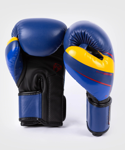 Перчатки боксерские Venum Elite Evo Blue/Yellow/Red
