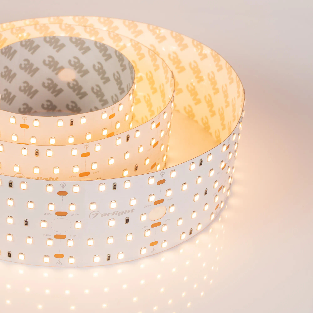 Светодиодная лента S2-2500 24V Warm 3000K 52mm (2835, 420 LED/m, LUX) (Arlight, 30 Вт/м, IP20) 021205