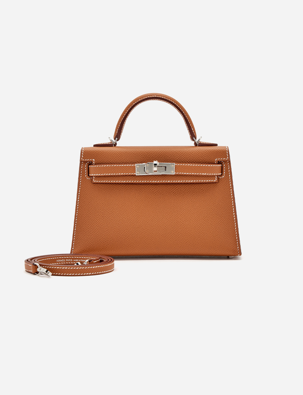 Сумка Hermes Epsom Mini Kelly 20 Palladium Hardware "Gold"
