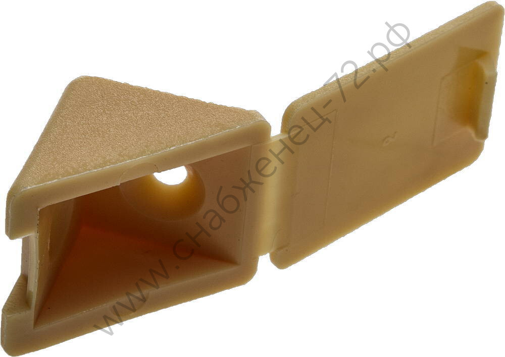 ЗУБР цвет сосна, 4.0 x 15 мм, мебельный уголок с шурупом, 4 шт (4-308256-4)