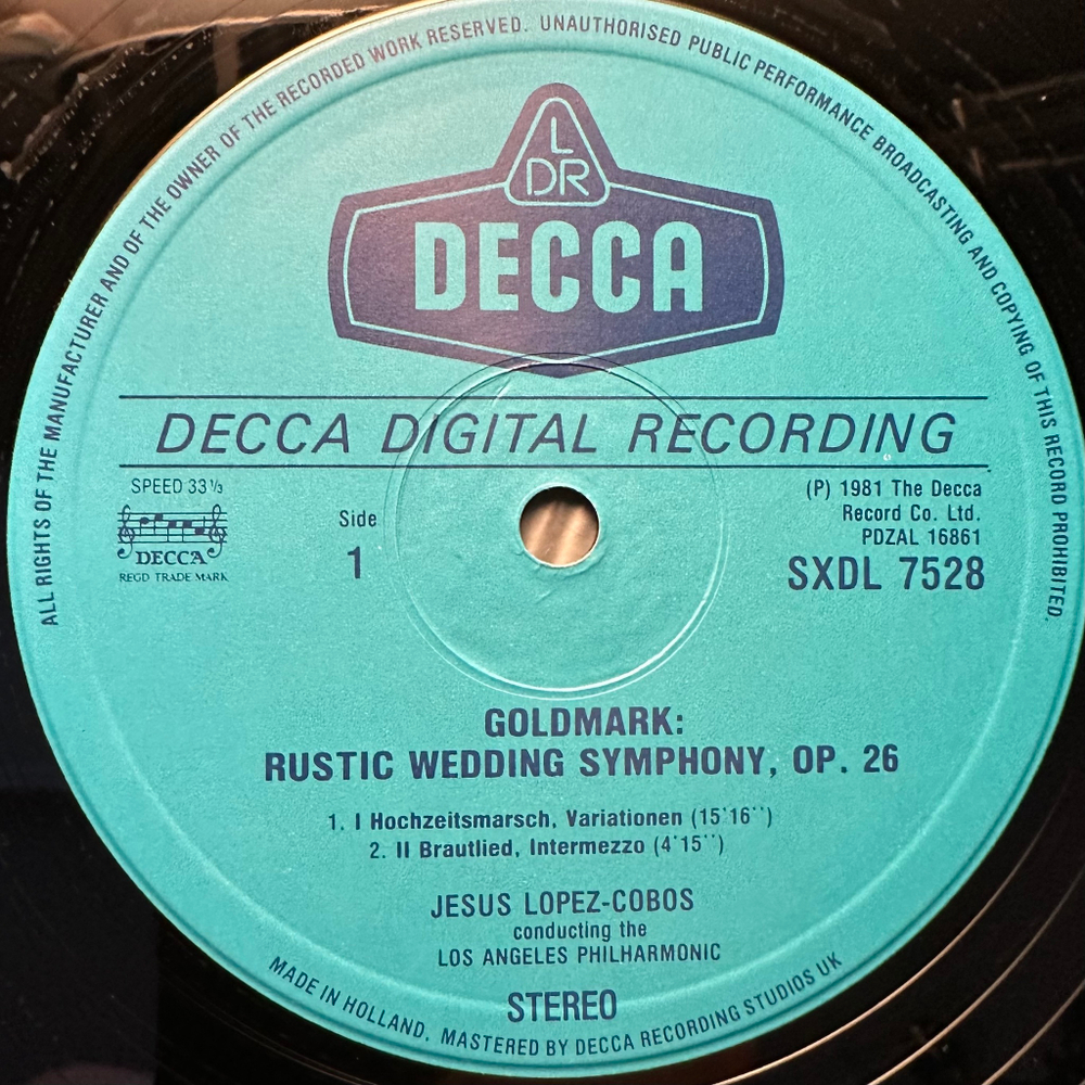 Голдмарк - Деревенская свадьба (Европа 1981г.)