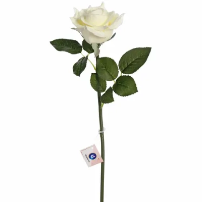Цветок искусственный «Natur» 50см Роза белая