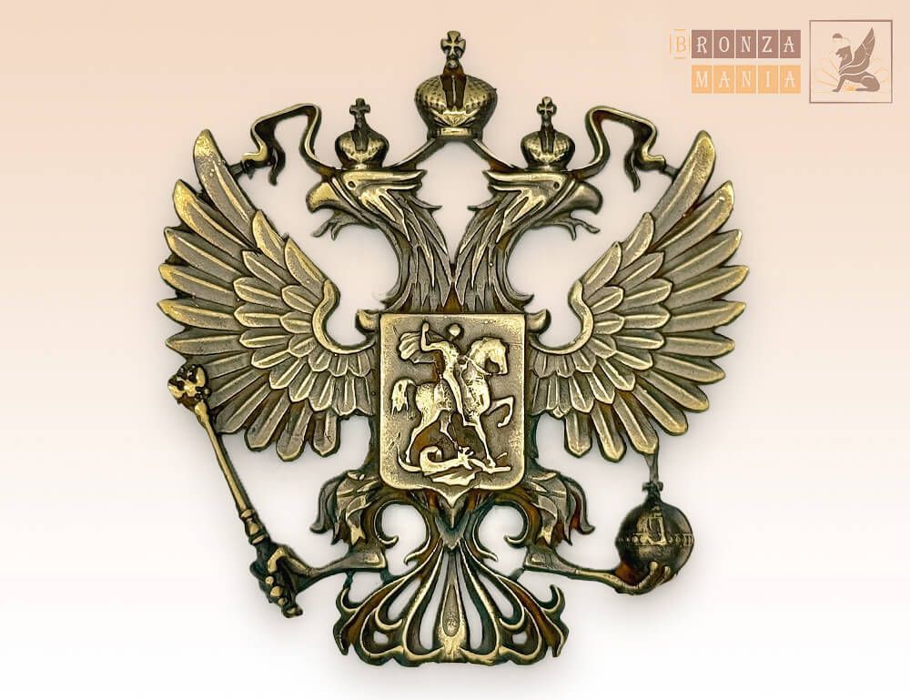 магнит Герб России 6х6 см