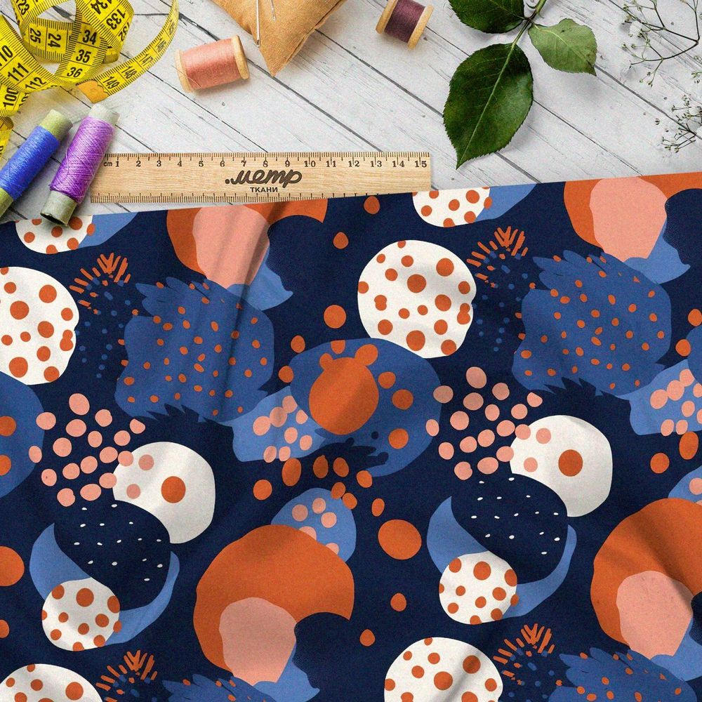 Ткань премиум таффета космический конфетти