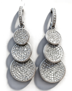 "Эстерелла - серебряные серьги-пуссеты"