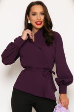 Блуза "Идеальная асимметрия" (баклажан) Б4187 LT Collection (Акция)